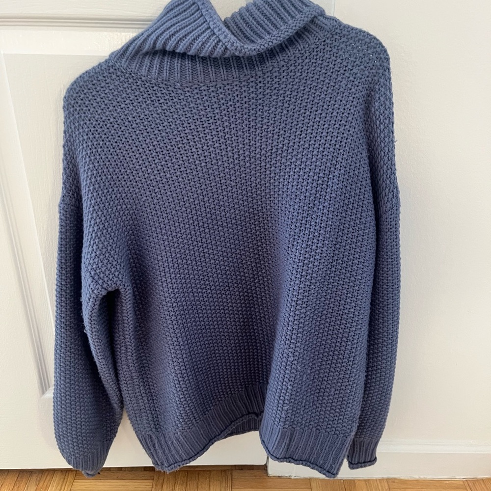 Cozy Blue Knit Sweater